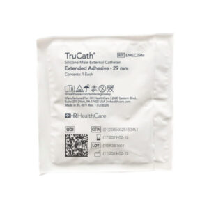 EMEC32N TRUCATH MALE EXTERNAL CATHETER EXTENDED ADHESIVE, 100% SILICONE, INTERMEDIATE, 32MM