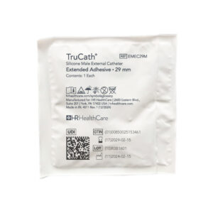 EMEC29M TRUCATH MALE EXTERNAL CATHETER EXTENDED ADHESIVE, 100% SILICONE, MEDIUM, 29MM