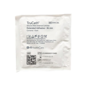 EMEC36L TRUCATH MALE EXTERNAL CATHETER EXTENDED ADHESIVE, 100% SILICONE, LARGE, 36MM