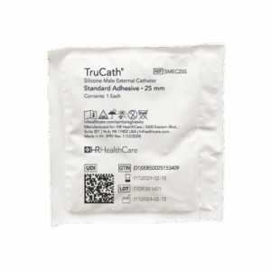 SMEC25S TRUCATH MALE EXTERNAL CATHETER STANDARD ADHESIVE, 100% SILICONE, SMALL, 25MM