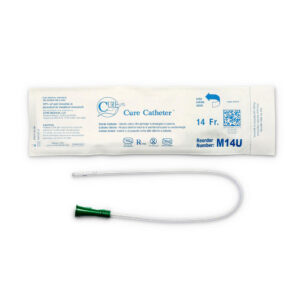 Cure Medical® Pocket Catheter - Male, 16”, Straight Tip, 14 Fr, Case 300 #M14U