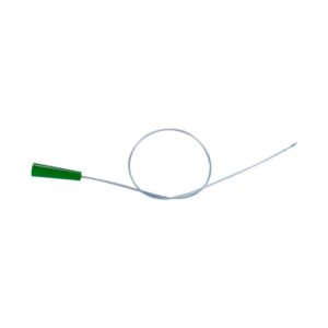 Coloplast Self-Cath® Coudé Olive Tip Intermittent Catheter with Guide Strip – Funnel End, Latex-Free, 10 FR, 16 Inch #810