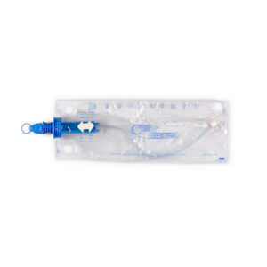 Cure™ Dextra Closed System Catheter Kit with One-Hand Dextra Advance – 12 FR, 16", Pre-Lubricated #DEX12