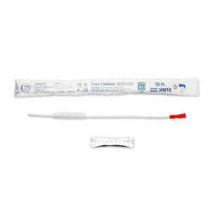 Cure™ Hydrophilic Male Straight Tip Catheter – 16 FR, 16" #HM16