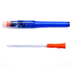 Cure™ Female Straight Tip Twist Pre-Lubricated Catheter – 16 FR, 6" #T16