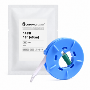 COMPACTCATH LUBRICATED INTERMITTENT URINARY CATHETER COUDE TIP, 12 Fr