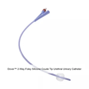 Dover™ 2-Way Silicone Foley Catheter, Coude Tip, 20 Fr, 5 cc Balloon #20520CW