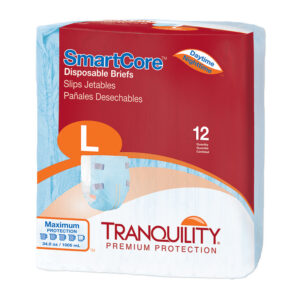 Tranquility® SmartCore® Disposable Briefs, Large – Case of 96