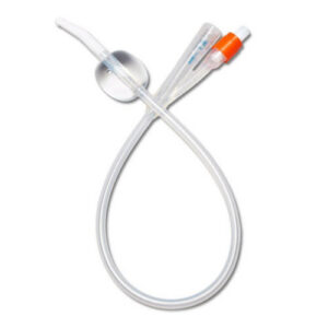 Dover™ 2-Way Silicone Foley Catheter, Coude Tip, 18 Fr, 30 cc Balloon #23018CW