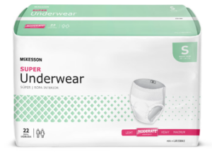 McKesson Super Absorbent Underwear, Small, Moderate Absorbency, 88 per Case – Manufacturer #UW33843
