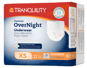 Tranquility® Premium OverNight™ Underwear X-Small/Youth Large 17" - 28" 88 per Case #2113