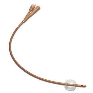 Dover Silver Coated Silicone Coude Tip 2-Way Foley Catheter 16 Fr 5 mL 20516ICC