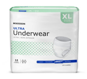 McKesson Ultra Heavy Absorbent Underwear, X-Large 56 per case – Manufacturer #UWBXL