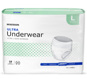 McKesson Ultra Heavy Absorbent Underwear, Large, 72 per case – Manufacturer #UWBLG