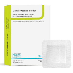 ComfortGauze Border Dressing 6 x 6" - Box of 25 - #42263