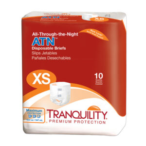 Tranquility® ATN™ (All-Through-the-Night) Briefs X-Small / Youth 7-8 (Case of 100)