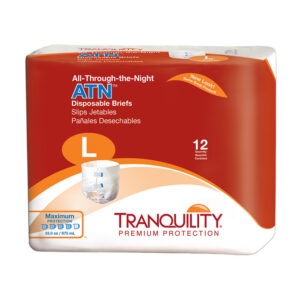 Tranquility® ATN™ (All-Through-the-Night) Briefs, Large, – (Case of 96)