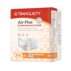 Tranquility® Air-Plus® Hi-Rise Bariatric Briefs – 3XL – 8/Bag
