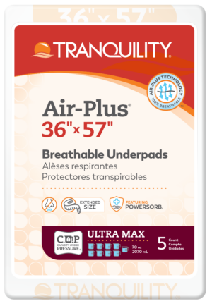Tranquility® Air-Plus® 36" x 57" Breathable Underpads #2721 – 6/Bag