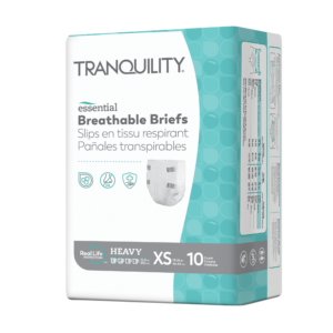 Tranquility Essential® Breathable Briefs – Heavy #2743, X-Small/Youth 7-8 – 100/Case