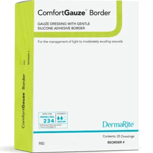 ComfortGauze Border Dressing 4 x 4" - Box of 25 - #42262