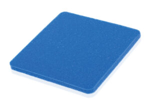DermaRite DermaBlue + Foam RTD Antimicrobial Foam Wound Dressing w/Methylene Blue Gentian Violet & Silver 2” x 2” x ¼” Sterile - Box of 10 - #76020214