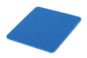 DermaRite DermaBlue + Foam Transfer RTD Antimicrobial Foam Wound Dressing w/Methylene Blue Gentian Violet & Silver 4” x 4” x 1/8” Sterile - Box of 10 - #76040418
