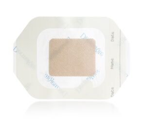 DermaRite DermaView II Island Transparent Film Dressing w/Non-Adherent Absorbent Pad 2" x 2.75" Sterile - Box of 50 - #16220