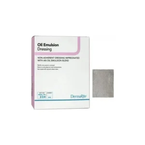 DermaRite Oil Emulsion Non-Adherent Wound Dressing Impregnated 3" x 3" Sterile - Box of 50 - #22330