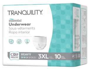 Tranquility Essential® Underwear - Heavy 3XL/Bariatric 75" - 95" 10 per Bag #2609
