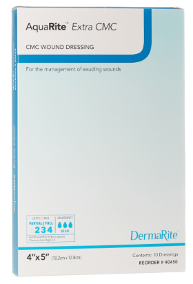 #40220 #40450 - DERMARITE AQUARITE EXTRA CMC EXTRA STRONG CLEAR GELLING HIGH ABSORBENT DRESSING STERILE - Box of 10