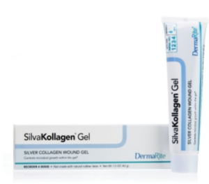 DermaRite SilvaKollagen Silver Collagen Wound Gel Tube 1.5 oz Sterile - 1 tube - #00500