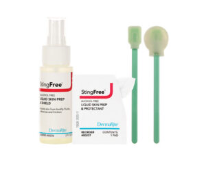 Sting Free Alcohol Free Skin Prep 1 mL Wand - Box of 25 - #11238