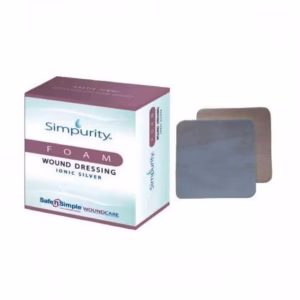 Safe n' Simple Silicone Foam with Border 4" x 4", Box of 12 - SNS77744