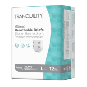 Tranquility Essential® Breathable Briefs – Heavy, Large, 72/case