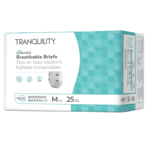 Tranquility® Essential Breathable Briefs – Moderate, Medium, 25/Bag