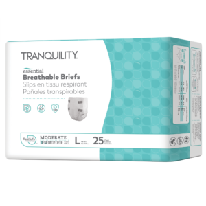 Tranquility® Essential Breathable Briefs – Moderate, Large, 100/Case