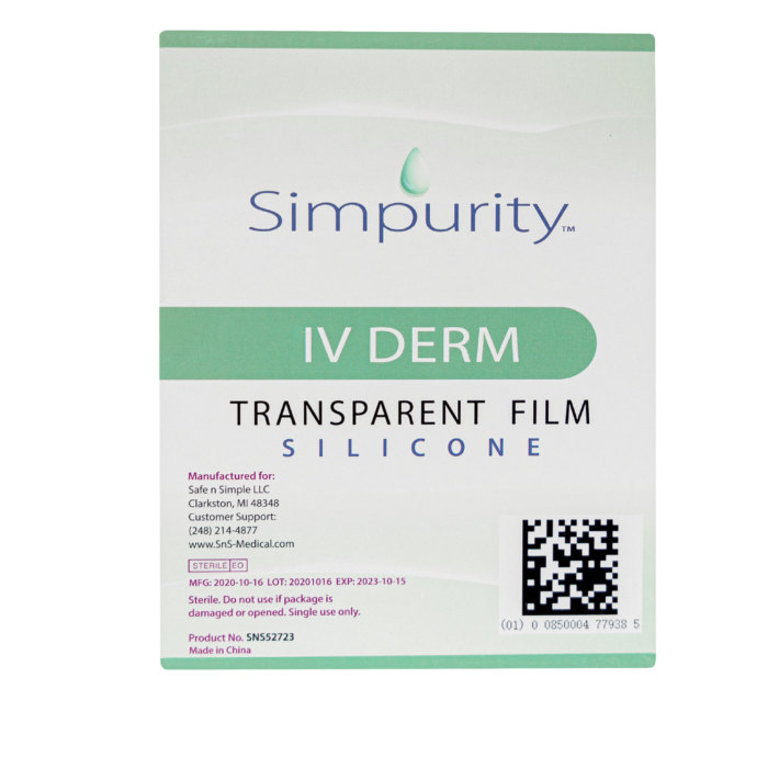 Copy of IV derm Transparent film silicone