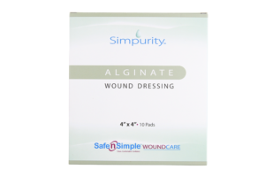 Safe n' Simple Alginate 4" x 4", Box of 10 - SNS50704