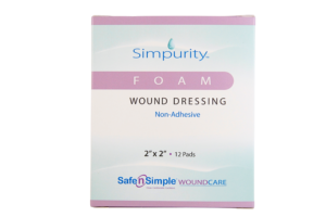 Safe n' Simple Foam 2" x 2", Box of 12 - SNS51W02