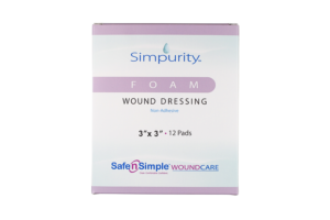 Safe n' Simple Foam 3" x 3", Box of 12 - SNS51W03