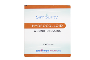 Safe n' Simple Hydrocolloid 2" x 2", Box of 12 - SNS55402