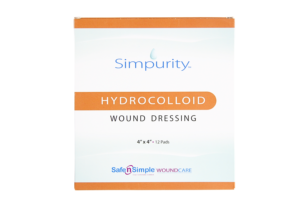 Safe n' Simple Hydrocolloid 4" x 4", Box of 12 - SNS55404