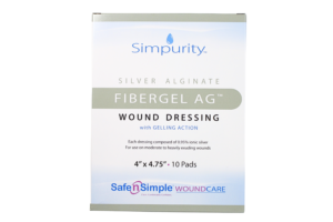 Safe n' Simple Silver Fibergel 4 x 4.75 inch, Box of 10 - SNS56716