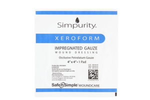 Safe n' Simple Xeroform 4" x 4" Dressing, Box of 10 - SNS58844
