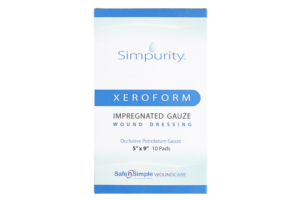 Safe n' Simple Xeroform 5" x 9" Dressing, Box of 10 - SNS58859