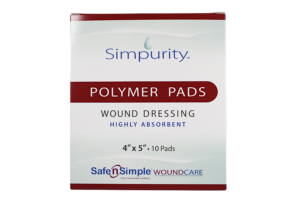 Safe n' Simple High Absorbent Polymer 4" x 5", Box of 10 - SNS59020