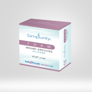 Safe n' Simple Foam with  Silicone 4" x 5", Box of 12 - SNS74520